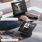 Nevcase Touch-Connect iPad keyboard case no charging required powered by iPad directly