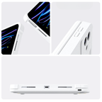 Nevcase white rotating iPad keyboard case full body front back protection